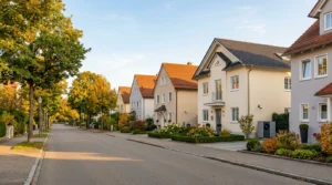Wohnhäuser in Stuttgart zeigen Heizungsanlagen im Wohngebiet mit Heizungswartung Kosten Stuttgart